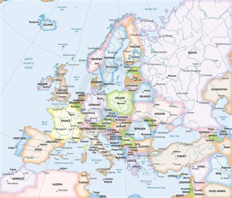 Western Europe Map Countries United States Map