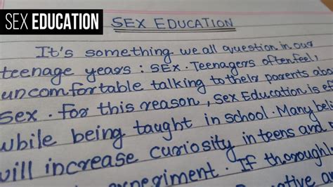 essay on sex education in english essay on sex education in school english youtube