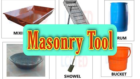 Common Masonry Tools Used In Masonry Construction Civil Engineering