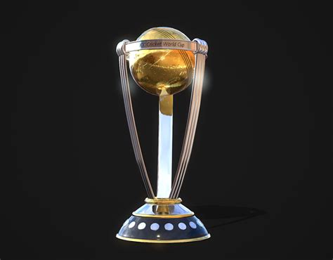 Icc Cricket World Cup Trophy 3d Model Behance
