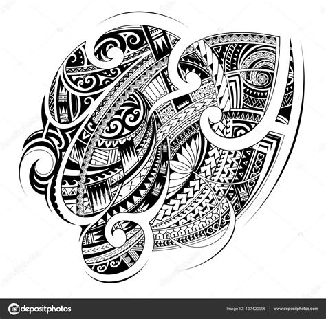 Maori Style Tribal Tattoo Shape Stock Illustration By ©akvlv 197420996
