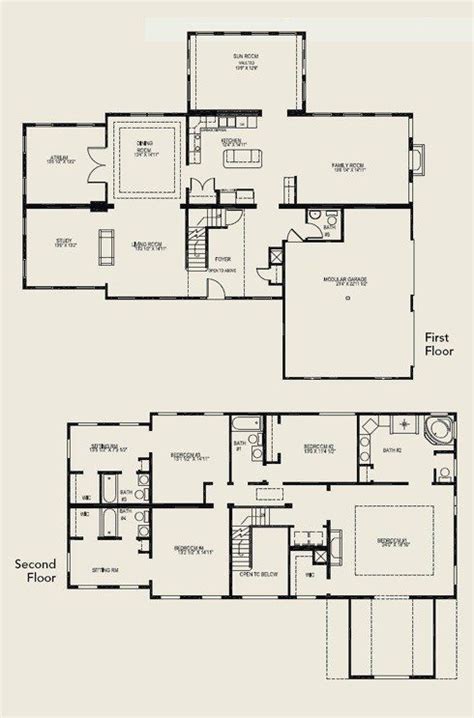 Good 4 Bedroom Floor Plans 2 Story House Most Popular New Home Floor