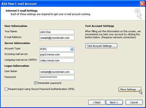 How To Set Up Outlook 2007 To Send And Receive Email