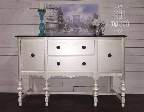 Antique white is a shell white with a bone white undertone. Shimmering Buffet Beauty in Antique White & Champagne ...