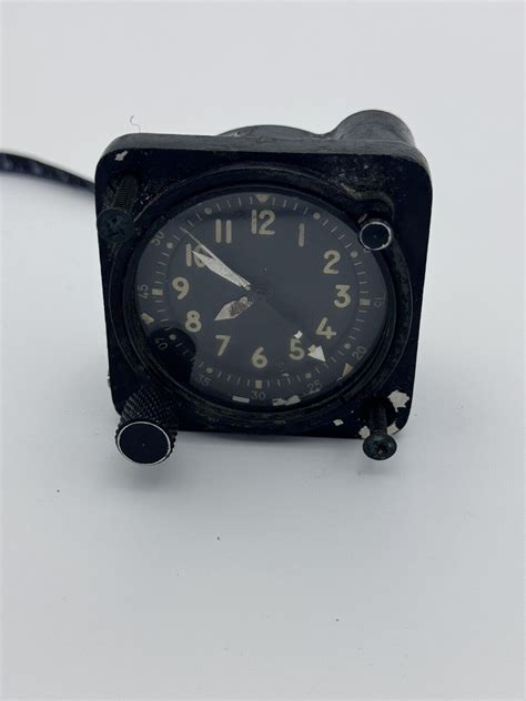 Vintage Wakmann Type A 13a Usaf 8 Day Aircraft Chronograph Clock Works