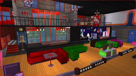 Mod The Sims Simbowlistic Lanes No Cc Arcade Bar Disco Lights Sims