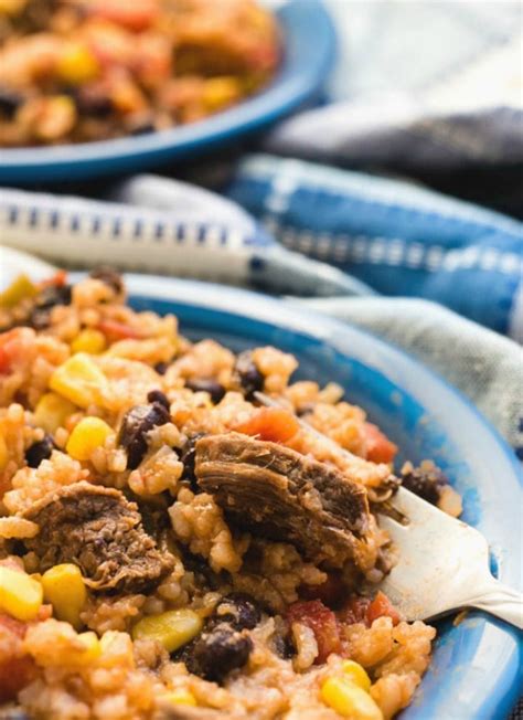 Season all of the pieces with the salt and pepper. Instant Pot Spanish Rice with beef sirloin or flank steak ...