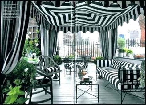 White Outdoor Curtains Black And White Tdoor Curtains Patio Striped L