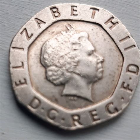 Rare Mule Dateless Error 20p Coin Circulated In Peterborough