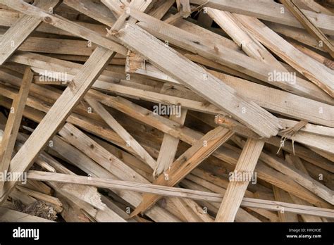 Detail Of Some Broken Wood Planks Stock Photo Alamy