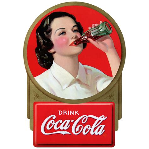 Lady Drinking Coca Cola Wall Decal 17 X 24 Vintage Style Kitchen Decor