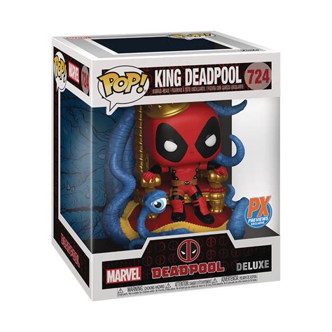 Marvel funko pop puzzle (1000 piece). Funko Pop! Marvel Heroes King Deadpool on Throne PX ...