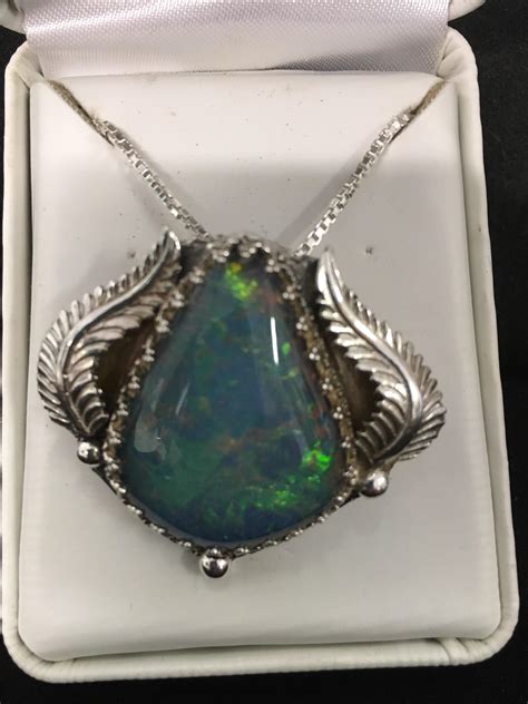 Sterling Pendant I Made It Is An Idaho Opal From Spencer Opal Mines