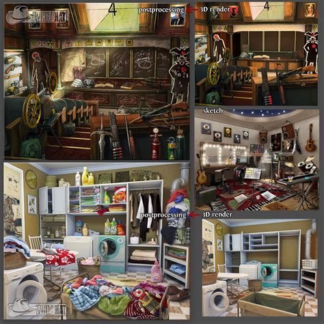 Artstation Rooms For Hidden Objects Games