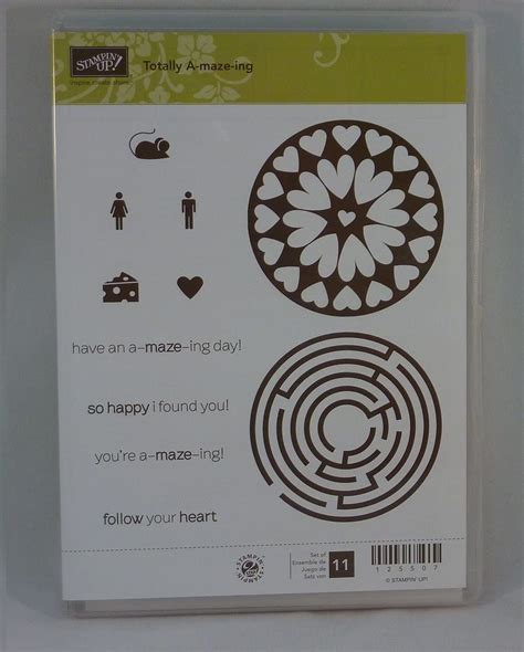 Amazon Com Stampin Up TOTALLY A MAZE ING Set Of Decorative Rubber Stamps Retired
