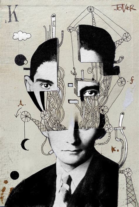 Franz Kafka Collage Illustration Surreal Art Collage Art