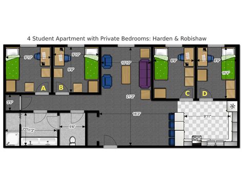 Dorm Floor Plan Pdf Student Home Student Apartment Dorm Layout