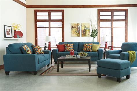 Contemporary Teal Sofa Diamond Furniture Premier