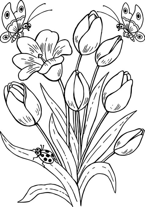 Check out our tulip coloring page selection for the very best in unique or custom, handmade pieces from our shops. Pollinator coloring pages — Seattle's Favorite Garden ...