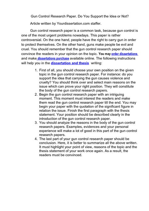 So, a simple position paper outline example would look as follows Introduction to essay about gun control