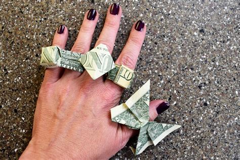 Money Origami Ring 4 Ways Fave Mom