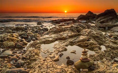 Rocky Beach Sunrise Wallpapers 4k Hd Rocky Beach Sunrise Backgrounds