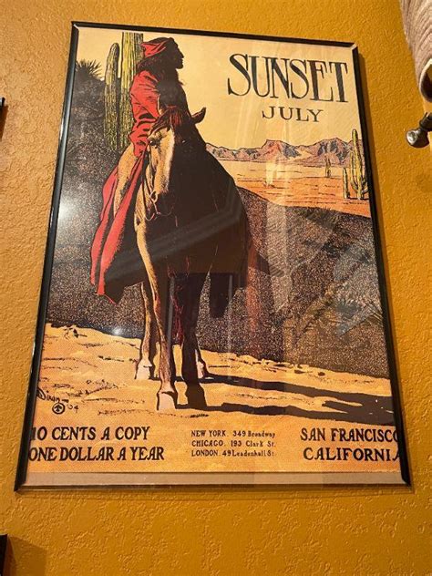 Lot 122 Sunset Magazine Vintage Cover Poster Artwork Maynard Dixon