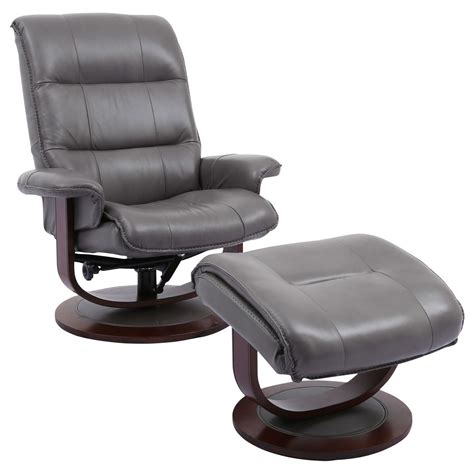 With adjustable backrest that can be adjusted between 90 and 135 degrees and extra soft padded ottoman, the leather recliner chair is perfect for reading, watching tv or napping, satisfying your different rest requirement and offering optimal comfort. Parker Living Knight MKNI#212S-ICE Contemporary Swivel ...