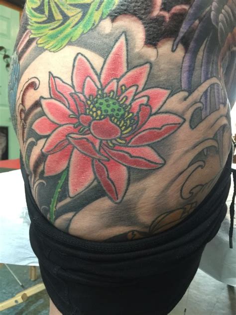 May 13, 2021 · in an interview with the daily mail, david opened up about his reaction to seeing his daughter's new tattoo for the first time. :lotus-nola-irezumi-lotus-japanese-waves
