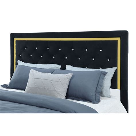 Global Furniture Kingdom KINGDOM-BLACK-FBG Glam Full Bedroom Set