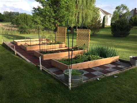 Raised Garden Bed With Deer Fence