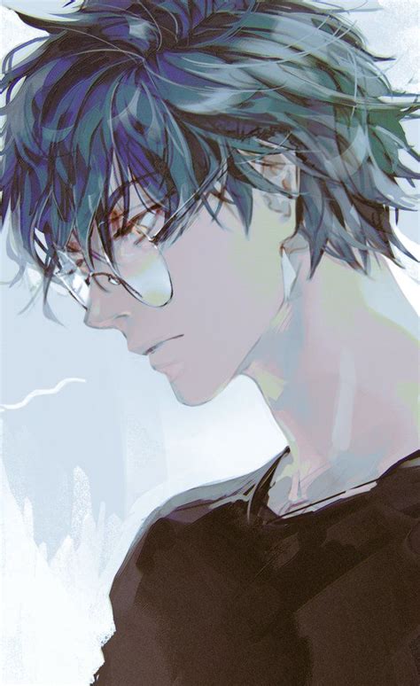 Haban On Twitter In 2021 Blue Hair Anime Boy Anime Drawings Boy
