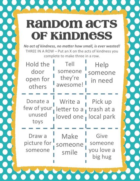 Create The Good And Help Others Kindness Activities Random Acts Of