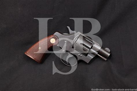 Wwii Us Colt Commando Model 2 Parkerized 38 Special Revolver 1942