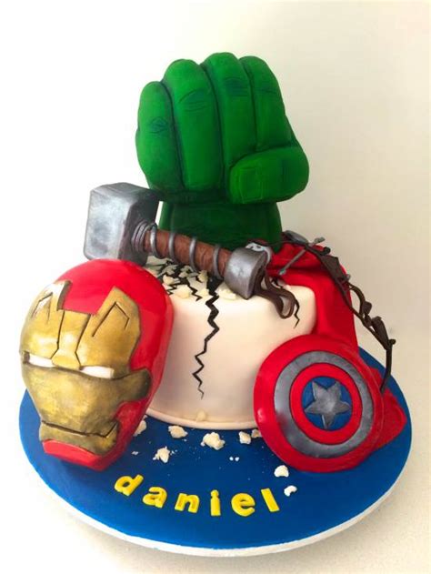 My long time customer wanted an avengers themed cake for his son this year as he is into the good vs evil. HowToCookThat : Cakes, Dessert & Chocolate | Marvel ...