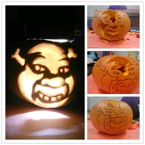 Shrek Pumpkin Pumpkin Carving Halloween Shrek