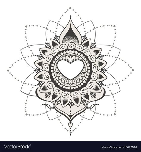 Henna tattoo designs applied by asians during wedding ceremonies, but nowadays a henna tattoo is a type of a tattoo that is usually temporary. Sketch of tattoo henna hearts Royalty Free Vector Image