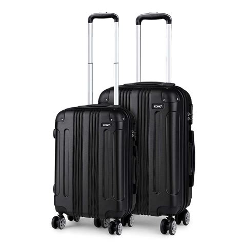 Buy Kono Set Of 2 Lightweight Abs Hard Shell Suitcase 20 Carry On Hand