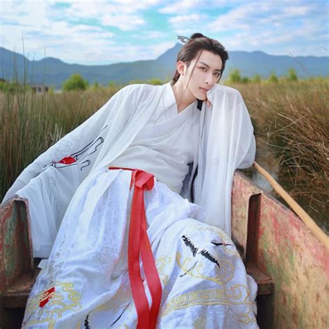 2020 Chinese Song Ming Dynasty Traditional Hanfu Men Hanfu Water Sleeve