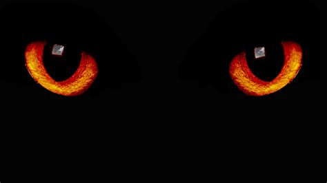 eyes black dark red night cats littleteufel black background 1920x1080