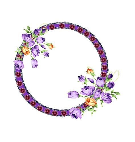 Lilac Frame With Flowers By Melissa Tm On Deviantart