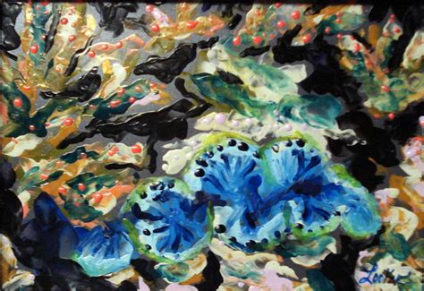 Most coral reefs are built from stony corals, whose polyps cluster in groups. Staghorn Coral Reef Painting by Cheryl Lynn Looker