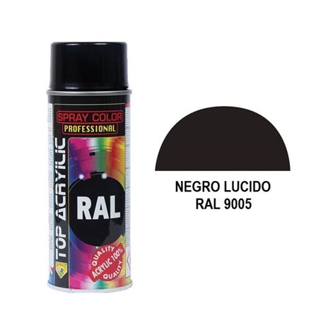Spray Ral Negro Brillo Ml Mora Salazar