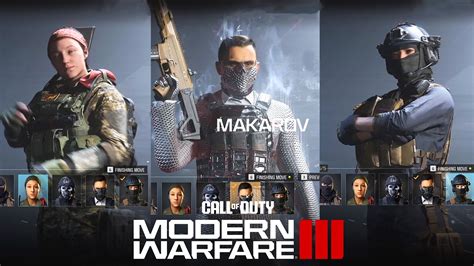 Modern Warfare Iii All Operators Menu And Select Animations Youtube