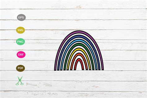 2536 Free Rainbow Svg Cut Free Svg Cut Files Svgly For Crafts