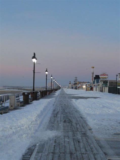 Ocnj Boardwalk During The Winter Atlantic City Boardwalk Ocean City