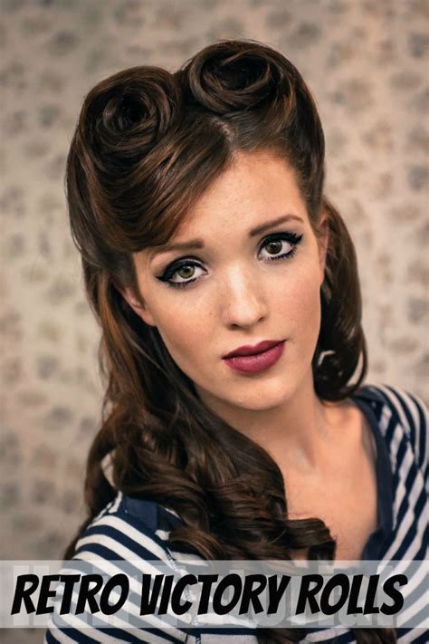 It's mainly about the front section of your hair in this video, but then some about the sides, some about accessories, some about the back, okay, so its abou. 10- superbe coiffure pin-up diy : retro victory rolls ...