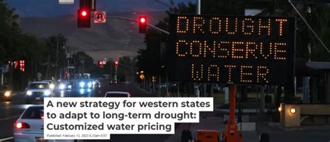 A New Strategy For Western States To Adapt To Long Term Drought