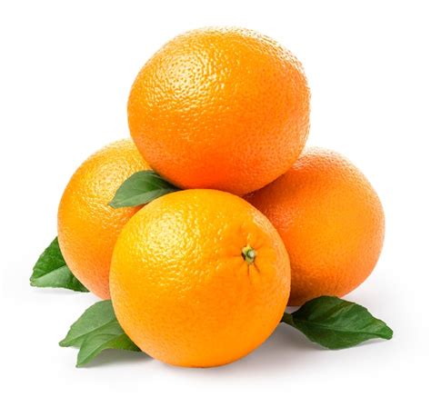 Fruta Naranja Aislada Foto Premium