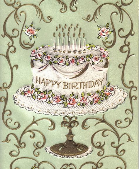 Old Fashioned Birthday Cards Vintage Birthday Quotes Quotesgram